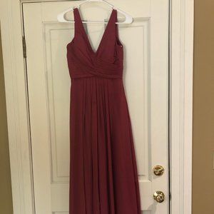 Bridesmaid Dress - red/mulberry/maroon, JJ House